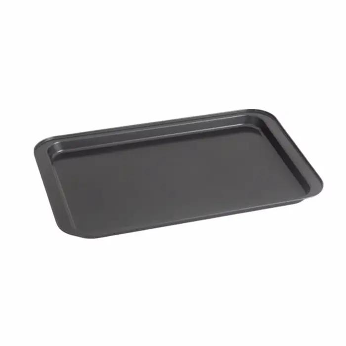 Plaque de cuisson rectangulaire antiadhésive 31/37/42/47cm, profondeur variable, en acier au carbone