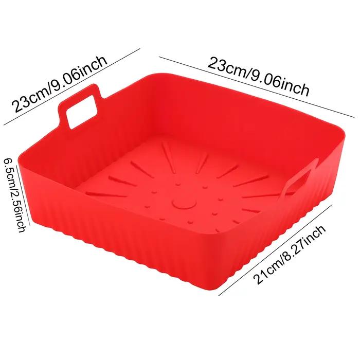 Grand panier en silicone pour friteuse à air, doublures de friteuse à air média, moules de cuisson a