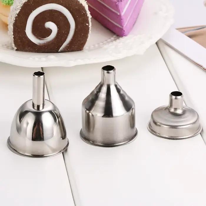 Mini entonnoir de cuisine en acier inoxydable, outil de décharge de liquide, d'extraction de hanche 