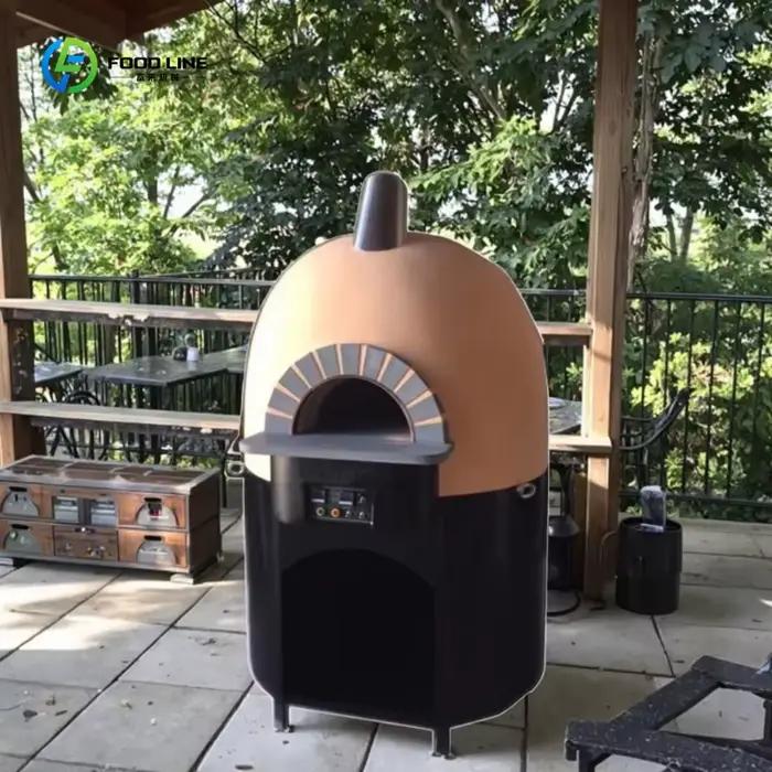 Four à pizza électrique en acier inoxydable encastrable sur mesure, alimenté au gaz, pour usage comm