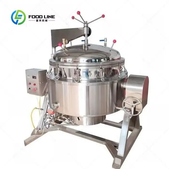 Marmite à bouillon grande capacité personnalisée, autocuiseur commercial entièrement automatique pou