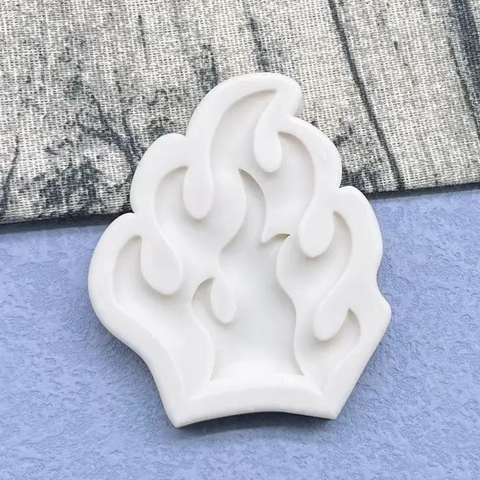 Moule de cuisson de gâteaux en Silicone, flamme, Sugarcraft, Cupcake au chocolat, outils en résine, 