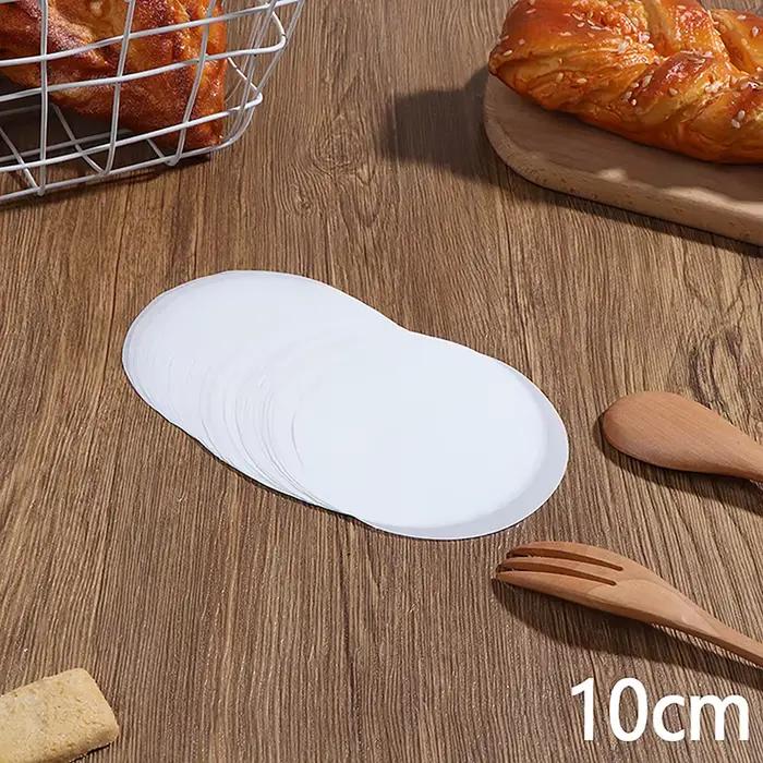 Papier de cuisson huilé, 50 pièces, cercle, parchemin, doublure multifonction, four à barbecue, gale