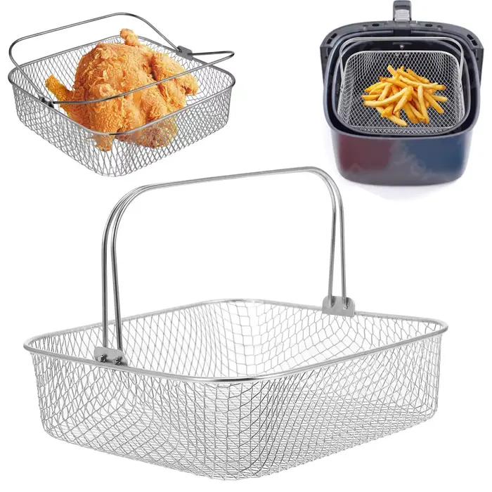 Panier vapeur en acier inoxydable 304 pour friteuses à air Cosori Vortex Phillips occasions spéciales croustillants sains et délicieux