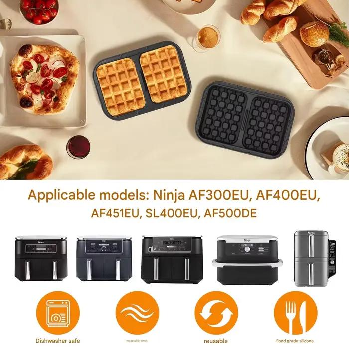2 Moules de Cuisson en Silicone Antiadhésifs pour Friteuse à Air