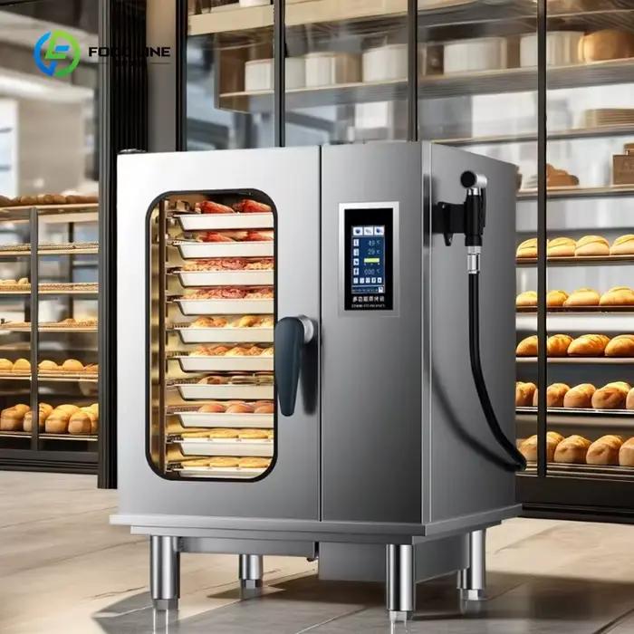 Four à convection électrique professionnel à vapeur personnalisable 10 plateaux grand format pour cuisine et boulangerie occassions spéciales