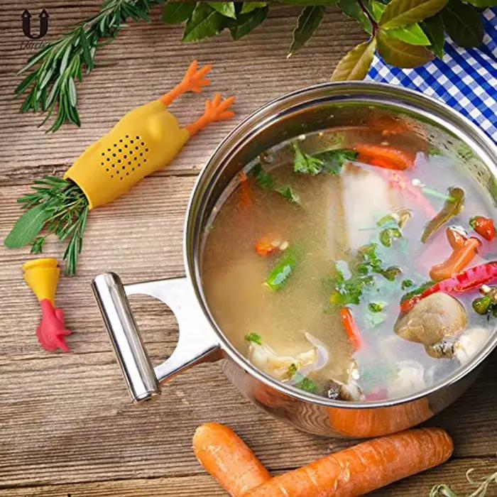 Boîte de condiments en silicone pour poulet mijoté