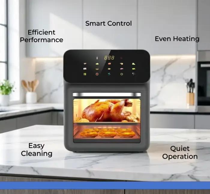 Friteuse à air intelligente multifonctionnelle grande taille 200V pour la maison