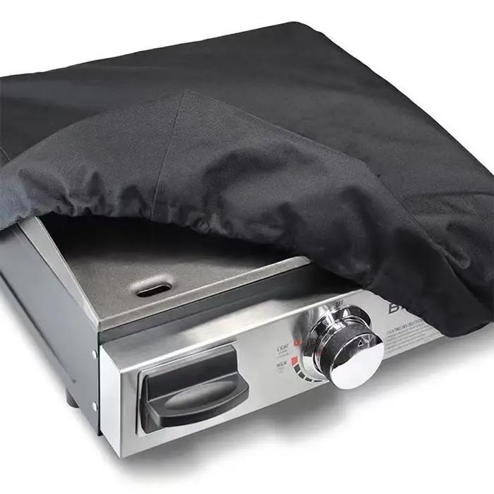1 housse de protection noire pour four avec cordon de serrage réglable