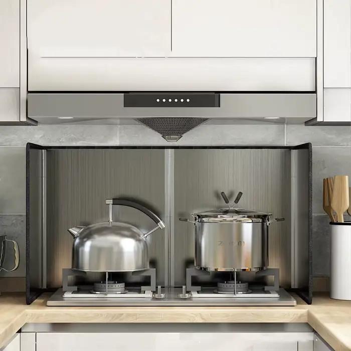 Plaque de déflecteur de cuisinière à gaz de cuisine pliable