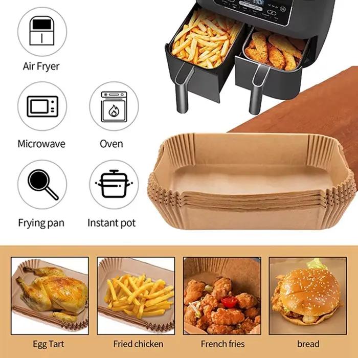 Accessoires de cuisine papier spécial pour friteuse à air jetables pour une préparation facile et sans effort occasions familiales et spéciales