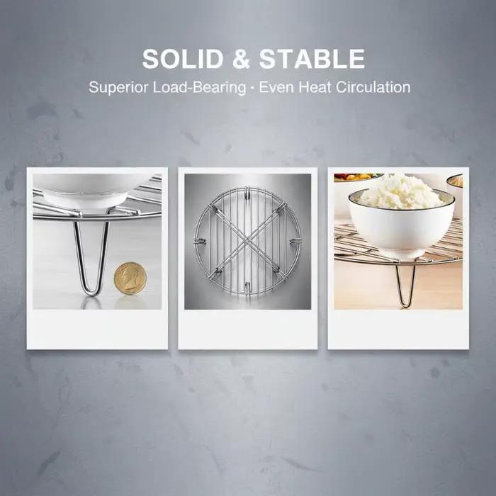 Grille de cuisson vapeur en acier inoxydable pour cuisine
