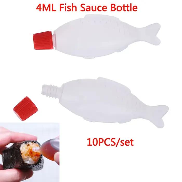 Bouteille de Sauce soja en forme de poisson de 4ml