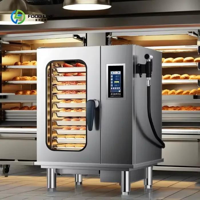 Four à convection électrique professionnel à vapeur personnalisable 10 plateaux grand format pour cuisine et boulangerie occassions spéciales