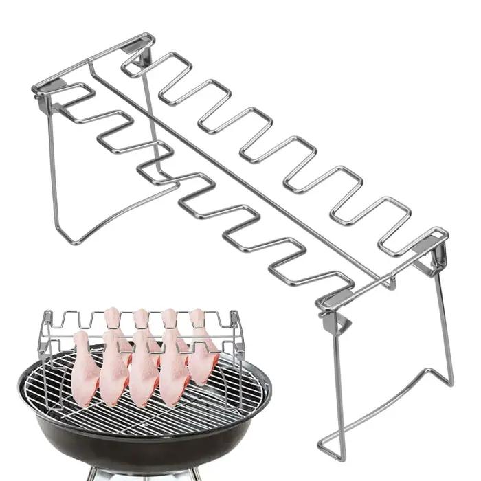Support de jambe de poulet en acier inoxydable pour barbecues et grillades de plein air occasions spéciales famille événements