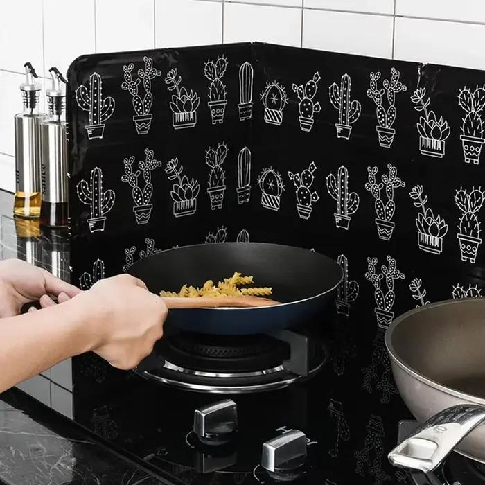 Plaque de protection anti-éclaboussures d'huile pour friture