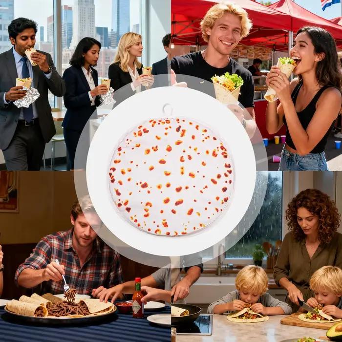Réchauffeur de tortilla micro-ondable de 12 pouces