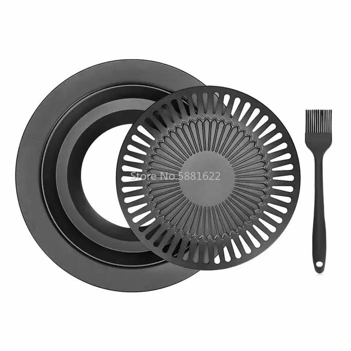 Gril à gaz portable coréen sans fumée pour l'extérieur - Plaque de cuisson à gaz domestique pour rôtir et cuisiner avec un ensemble d'outils pratiques