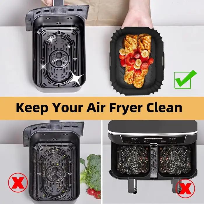 Lot de 2 revêtements pour friteuse à air Ninja AF400 Dual Zone