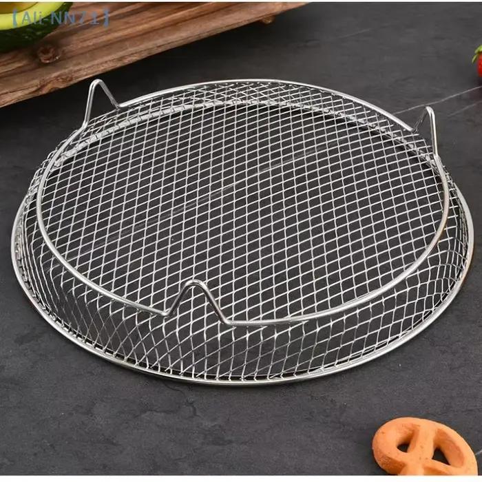 Grille de friteuse à Air adaptée aux friteuses à Air, gril de four en acier inoxydable, gril empilable, ustensiles de cuisine, cuisson de plusieurs aliments
