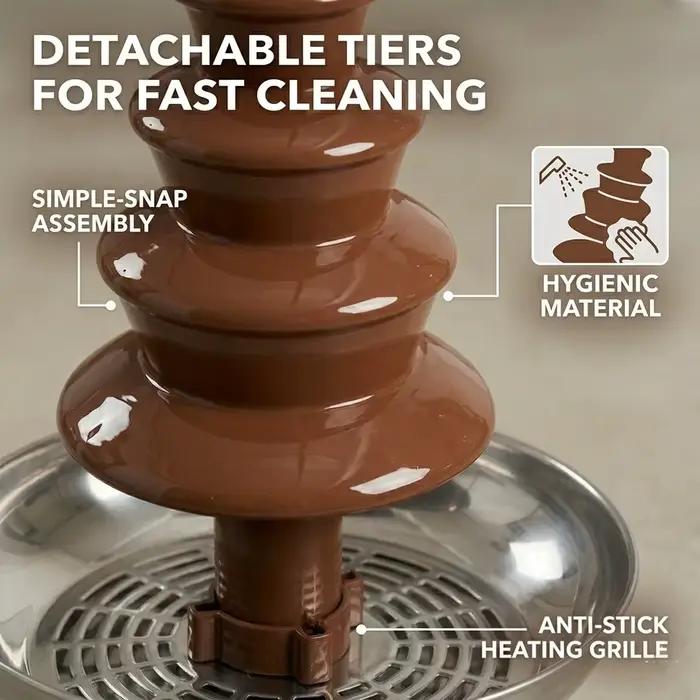 Fontaine à chocolat portable pour usage domestique