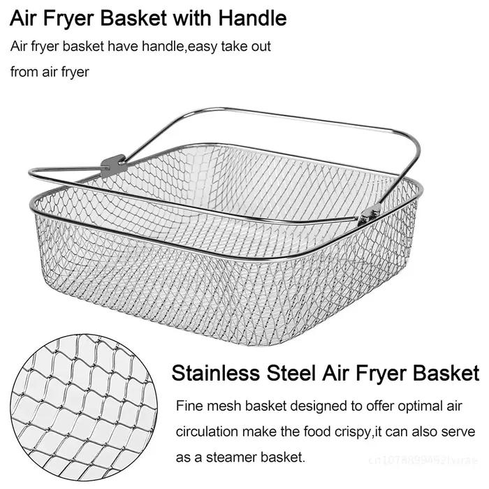 Mir de friteuse à air en maille d'acier inoxydable