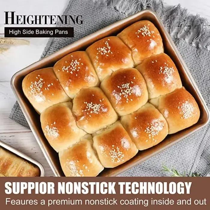 Plateau de cuisson en acier au carbone avec surface antiadhésive pour four, idéal pour les gâteaux moelleux et plats savoureux, offre multiple couleurs pour personnaliser votre cuisine, durable et facile à entretenir