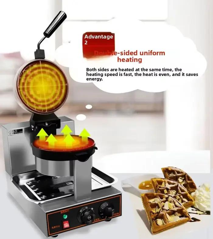 Machine à gaufres multifonctionnelle HAOYUNMA 220V avec plaques interchangeables pour gaufres et muffins pour usage domestique et professionnel