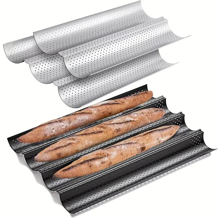 Poêle à Baguette perforée antiadhésive pour pain français