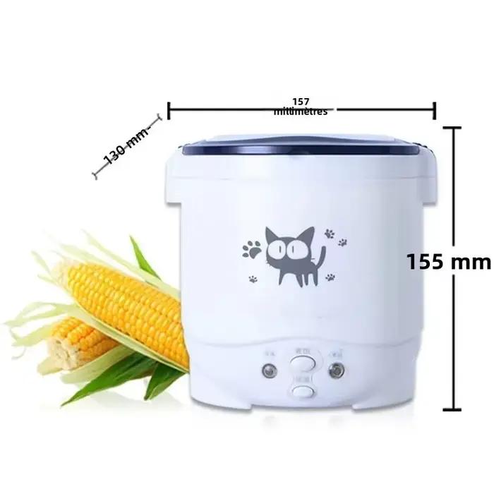 Mini cuiseur à riz électrique Portable multicuiseur cuiseurs à riz domestiques 12V 24V 220V Pot Machine de cuisson casseroles pour voiture camion maison
