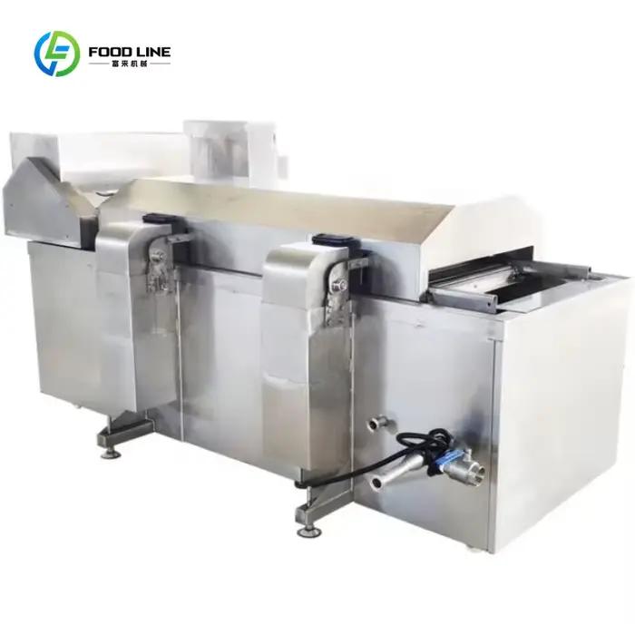 Machine à frire à anneaux d'oignon croustillants et poulet frit continue pour collations et boissons usines et boutiques de détail