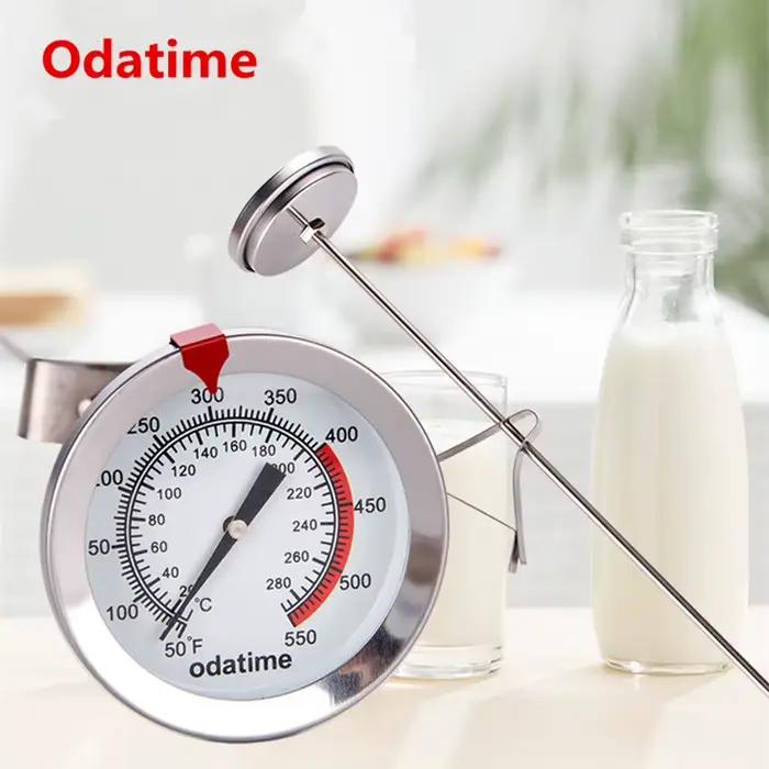 Odatime Thermomètre Cuisine BBQ Four à Viande Sonde de Température Aliments Cuisson Clip Réglable Robuste et Précis Pour Toutes Occasions Culinaires