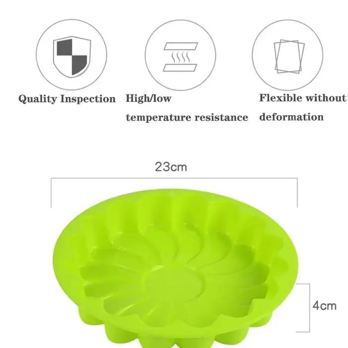 Moule à gâteau rond en mousseline de soie et Silicone