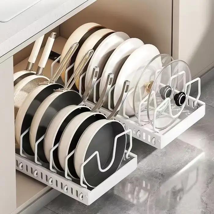 Organisateur de tiroir coulissant pour armoire de cuisine