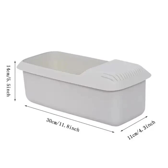 Microwave Noodles Pasta Cooker With Strainer Eco-Friendly Plastic Spaghetti Vegetable Steamer Dishwasher Kitchen Accessories New