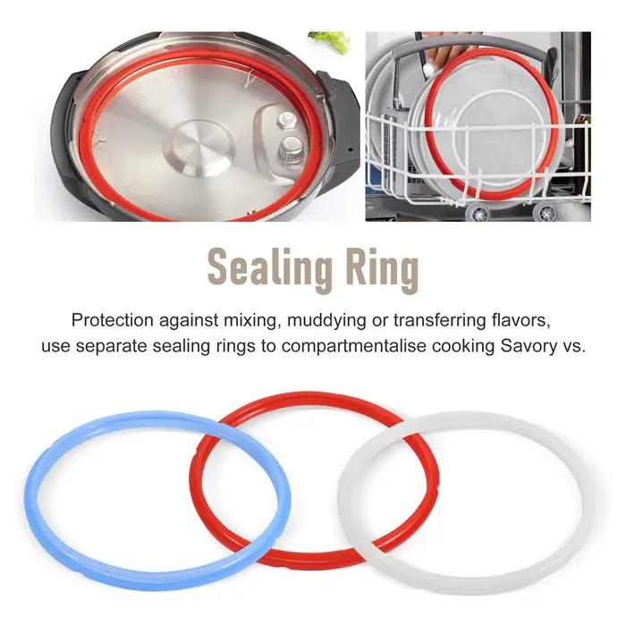 Anneaux de remplacement en caoutchouc pour friteuse à air Ninja Foodi accessoires de cuisine pour 8 pintes lot de 3 couleurs différentes pour éviter le mélange de saveurs occassions familiales et amicales