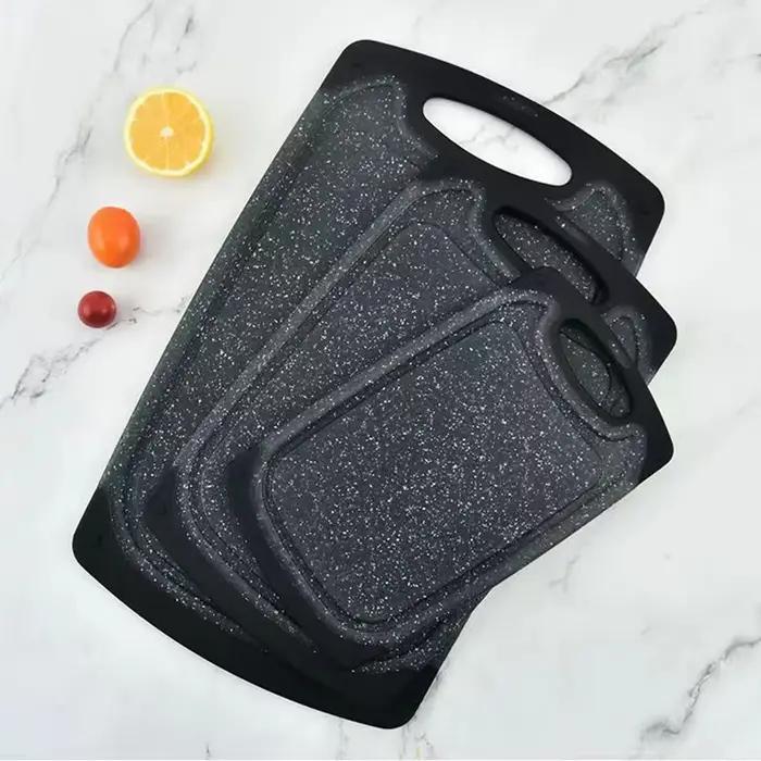 Planche à découper en plastique motif marbre antidérapante pour la cuisine occasions spéciales préparation de repas élégante à offrir
