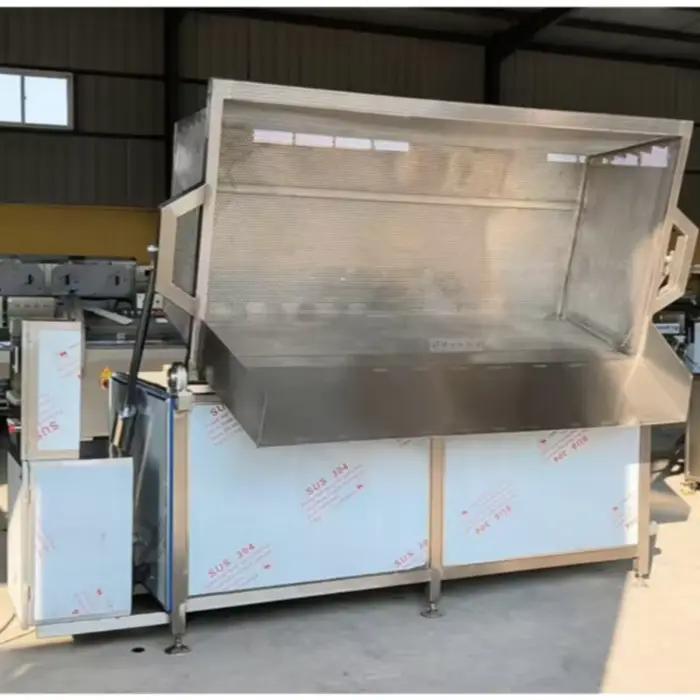 Grande machine automatique de friture à gaz et électrique pour snacks