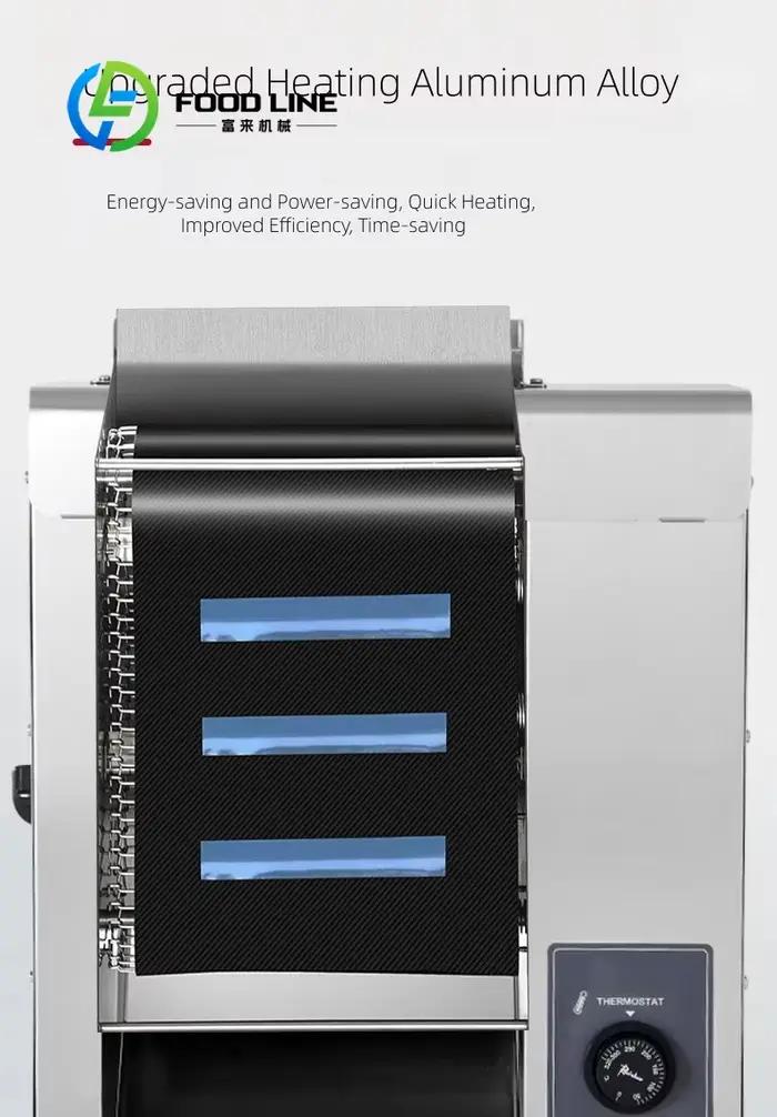 Machine de cuisson entièrement automatique pour galettes de hamburger