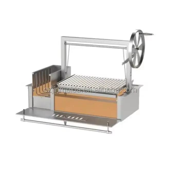 Barbecue portable en acier inoxydable réglable, style argentin, à intégrer dans les briques, pour cuisson DIY, idéal pour les fêtes en extérieur et dans le jardin