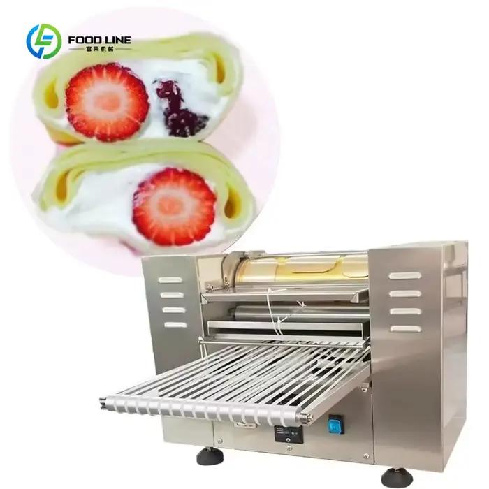 Machine à Crêpes Automatique Commerciale pour Mini Mille-Feuilles et Crêpes Plateau de Cuisson Inclus Haute Performance et Facilité d'Utilisation Occasions Spéciales et Boulangerie