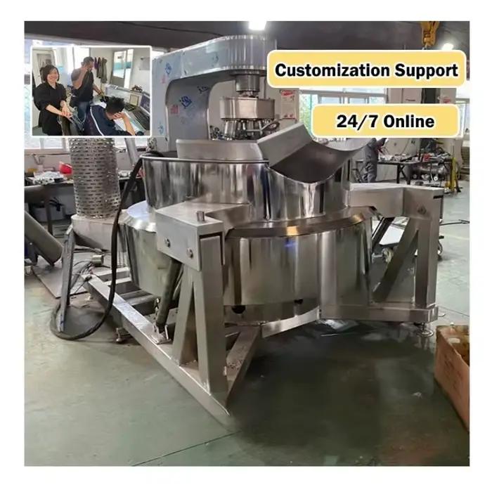 Machine de cuisson automatique à mélangeur en acier inoxydable 304 pour la fabrication de confitures et sauces professionnelles et amateurs