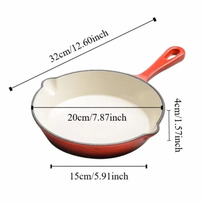 Cuisson antiadhésive en fonte émaillée