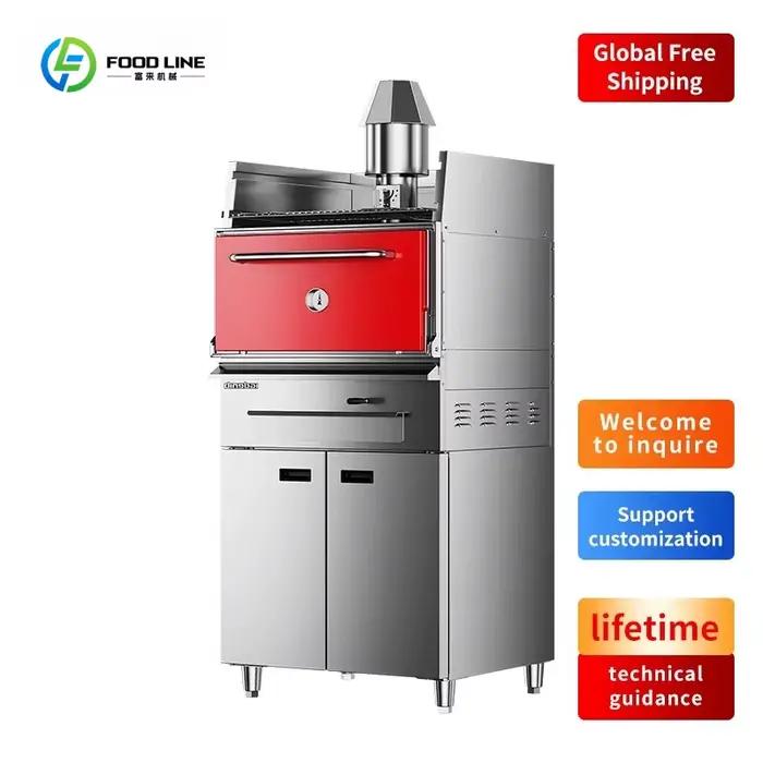 Grill au charbon de bois multifonctionnel pour bœuf et steak, four à barbecue pour restaurants de burgers, cuisson uniforme, durabilité, personnalisation, nettoyage facile, événements privés, fêtes familiales, soirées entre amis