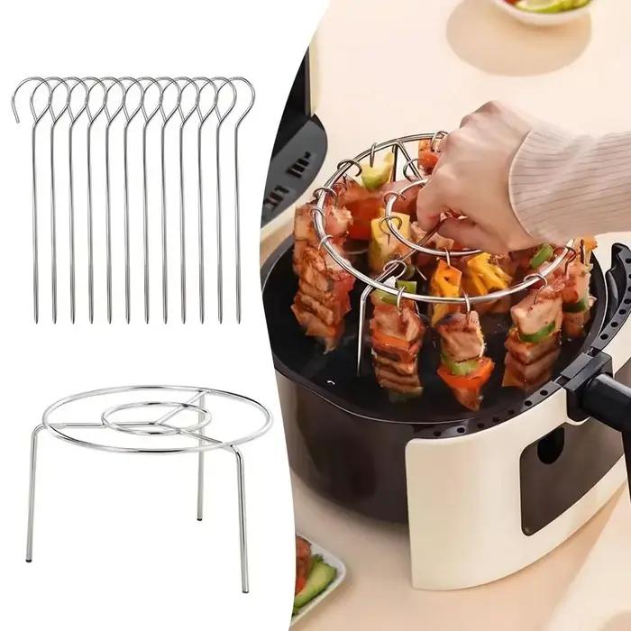 Nouveau grill rond en acier inoxydable pour friteuse à air