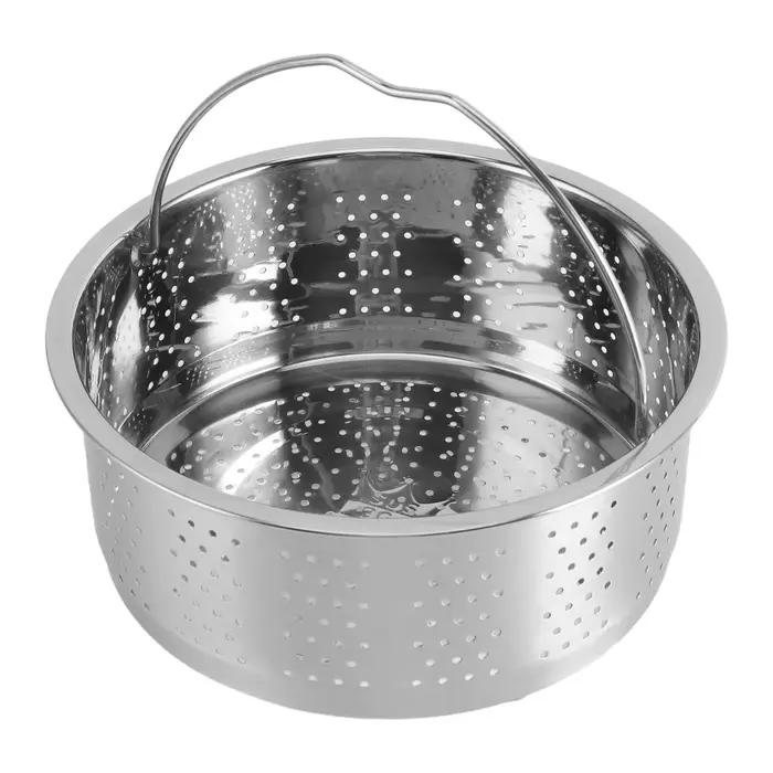 Panier à vapeur en acier inoxydable avec poignée éliminant le sucre pour cuire à la vapeur des œufs légumes fruits et autres aliments occasions spéciales famille