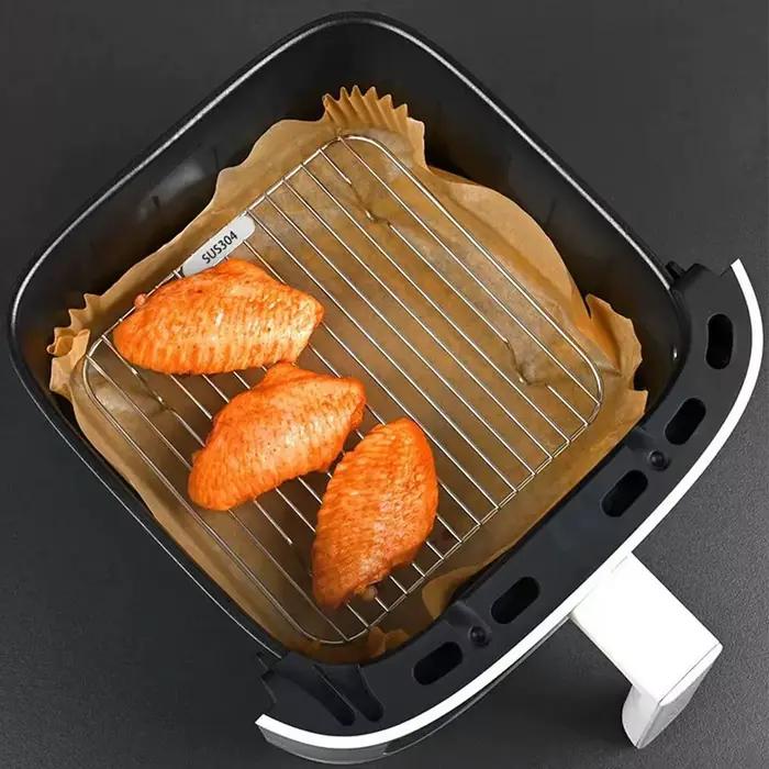 Grille de cuisson carrée ronde avec pieds en acier inoxydable 304