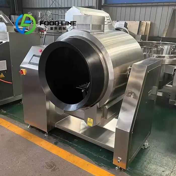 Machine à Wok de cuisson à tambour rotatif automatique, Robot de cuisson Intelligent pour frire des aliments, riz et légumes