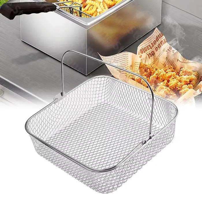 Panier vapeur en acier inoxydable 304 pour friteuses à air Cosori Vortex Phillips occasions spéciales croustillants sains et délicieux