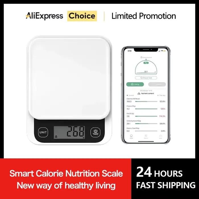 Balance de cuisine intelligente icomon 5kg/0.1g, balance numérique avec grand écran LCD pour chefs et amateurs de cuisine occasionnels
